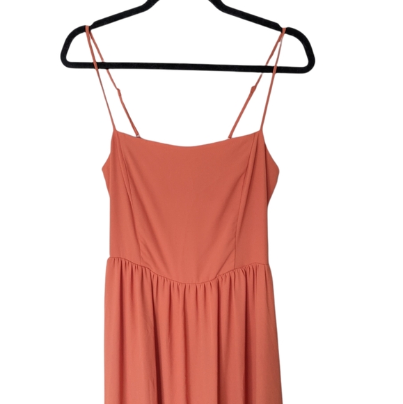 ARITZIA BABATON Noel Sinopia Orange Midi Dress Size 8 #ypo1-8585-10 - Picture 3 of 11